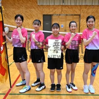 ＣＢＢＣ白糠 連覇　中体連バドミントン、女子はノーススター【釧路町】_1(2024-06-24)