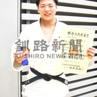 髙橋（附属釧路中出身）個人戦準Ｖ　全道高体連・柔道【釧路市】(2024-06-23)