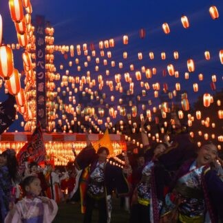 夏まつり、ちょうちん６０００個彩り【中標津】(2024-08-11)