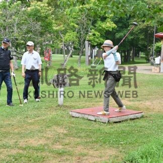 パークゴルフ大会通じ防災意識高揚　中央自主防災協【釧路市】(2024-08-10)
