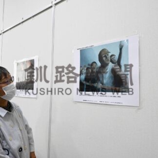 広島の高校生「原爆の絵」制作　市中央図書館で展示【釧路市】(2024-08-07)