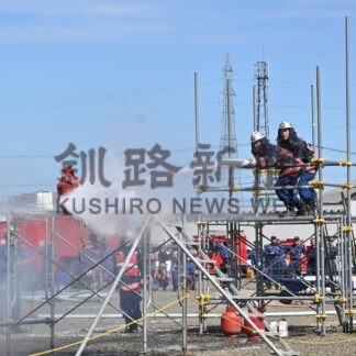８消防団 練習の成果披露　技能競技大会、音別勢３連覇達成【釧路市】(2024-09-15)