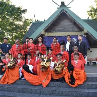 麒麟獅子舞を奉納　鳥取県の保存会来釧、鳥取神社で伝統芸能【釧路市】(2024-09-14)