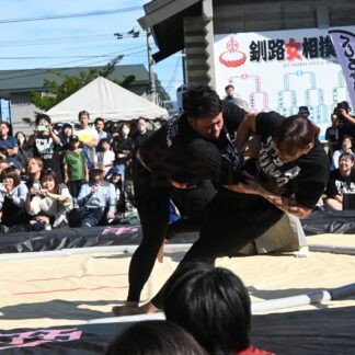 ドクタースランプ高原Ｖ　釧路女相撲、初出場で【釧路市】(2024-09-15)