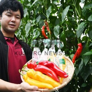 「スイートサラダパプリカ」来年３月から販売、ＰＲ【釧路市】(2024-10-04)