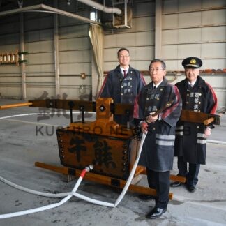 標茶最古「龍吐水」復元　消防署でお披露目【標茶】(2024-11-13)