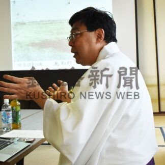 開拓の歴史など紹介、木下宮司招き学習会　鳥取学学会【釧路市】(2024-11-06)