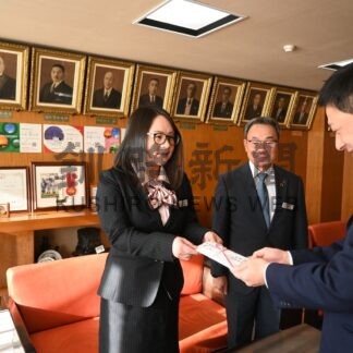 交通災害遺児の福祉へ１０万円寄付　田中組道東支店【釧路市】(2024-12-28)