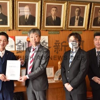 森林・林業予算の確保を市に要請　道森林労連【釧路市】(2024-12-27)