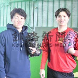 地元で自主トレ来季に備え　U２３侍Ｊの松田選手ら帰釧【釧路市】(2024-12-28)