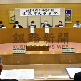 体育会館建設費８９億円　建設市民委、概算事業費を公表【根室】(2024-12-28)