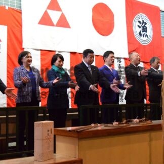 釧路、中標津で初競り式(2025-01-06)