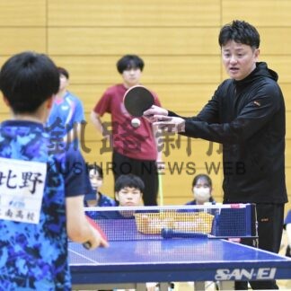 卓球 元五輪代表監督に学ぶ　中高生対象に講習会【釧路市】(2025-01-15)