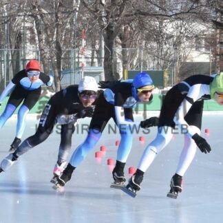 根室管内の小中学生熱戦　スピード距離別選手権【標津】(2025-01-21)