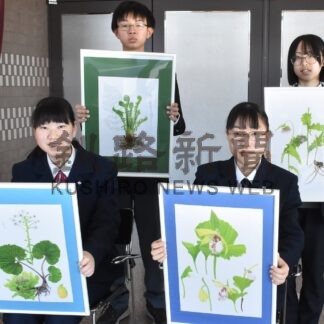 岡林姉妹、全国植物画コン最高賞【釧路市】(2025-01-14)
