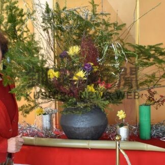 「新春の花」道東らしく演出　林さんプリンスホテルに生け花【釧路】(2025-01-05)