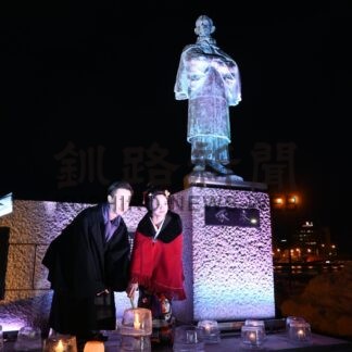 雪あかり啄木へ思いはせ　釧路でイベント、記念撮影など楽しむ【釧路市】(2025-02-09)