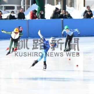 頂点目指し氷上滑走【釧路市】(2025-02-25)