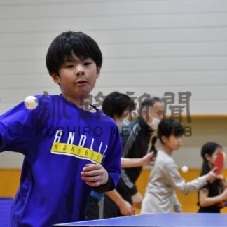 卓球の楽しさ体感　釧路の協会がちびっこ教室【釧路市】(2025-03-25)