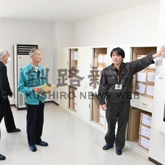 避難タワー内部を見学　釧新懇話会【釧路町】(2025-05-22)