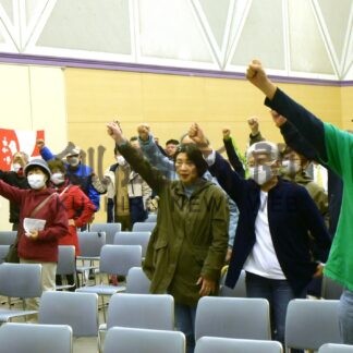 米海兵隊実弾砲撃訓練反対を訴え　釧路で集会【釧路市】(2025-05-26)