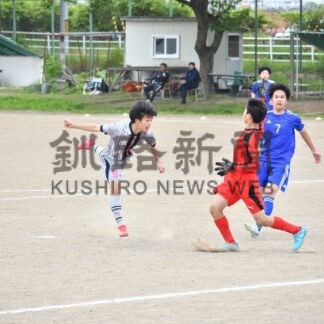 Ｋ１激闘、決着付かず　釧新旗サッカー【釧路市】(2025-06-16)