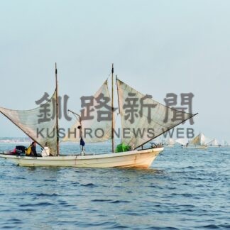 打瀬舟 白い帆なびく　ホッカイシマエビ漁解禁【別海町】(2025-07-01)
