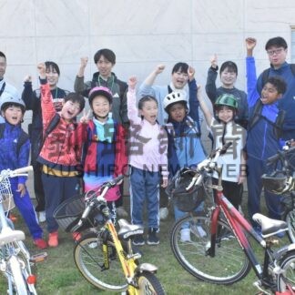 元気にこいでサイクリング　山花小中で遠足【釧路市】(2025-07-12)