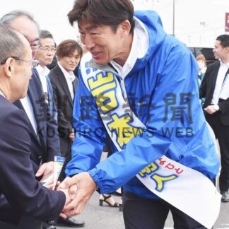 岩本氏が街頭演説　参院選【釧路町】(2025-07-12)