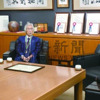 善行表彰佐藤さん「これからも継続」　町長に受賞報告【白糠町】(2025-07-15)