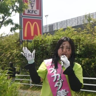 手取り増加など訴え　オカダ氏街頭演説(2025-07-15)