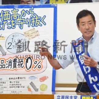 勝部氏、参院選勝利へ気勢【釧路市】(2025-07-16)