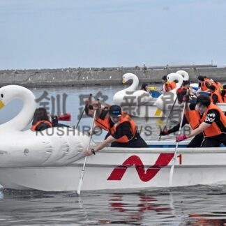 舟こぎレース白熱　ねむろ港まつり【根室市】(2025-07-22)