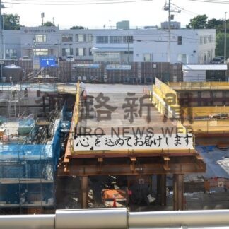「感謝、安全第一」「心を込めて」応援メッセージ交換　市立釧路病院建設、作業員励みに【釧路市】_1(2025-08-20)