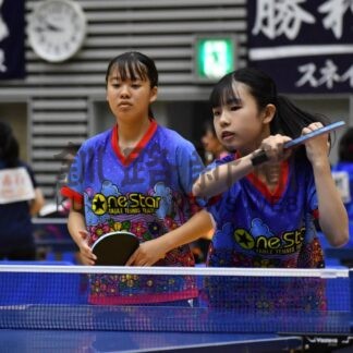 難波(釧青陵)、速水(釧景雲)２種目で全国 全道中学卓球(2025-09-02)