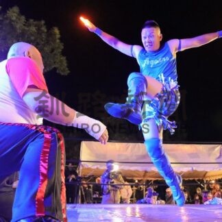 新根室プロレス白熱　三吉神社例大祭、来場者ら楽しむ【根室市】_1(2025-09-17)