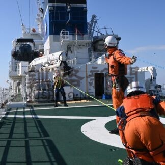 座礁船から負傷者救助　一管など３基地合同で訓練【釧路市】(2025-11-06)