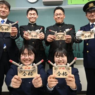 ロープ絵馬 受験生に　浜中消防署　「落ちない」にあやかり【浜中町】(2026-01-05)